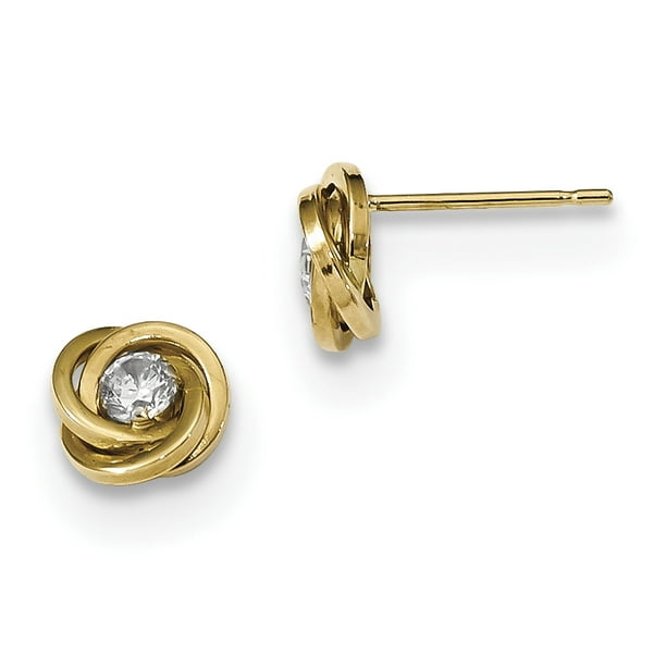 Beautiful 14K Gold Polished Post Earrings Beautiful 14K Gold Polished Post Earrings